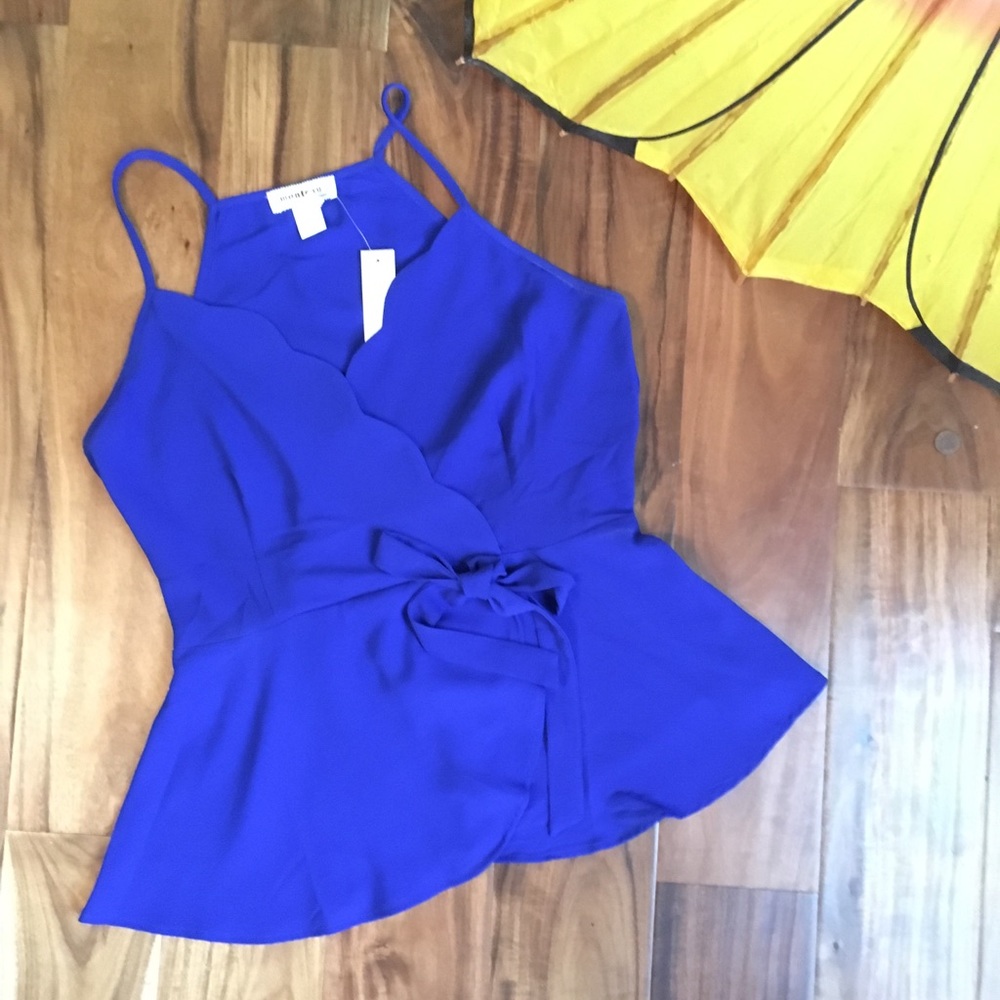 Blue Peplum